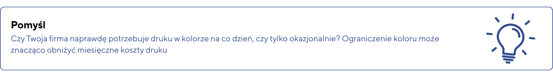 Ważne – Wybór drukarki powinien być dopasowany do realnego obciążenia miesięcznego a nie tylko ceny urządzenia. Zbyt słaby sprzęt szybko zacznie się psuć a zbyt mocny wygeneruje niepotrzebne kos 
