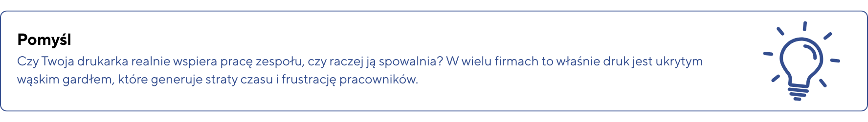 Ważne – Wybór drukarki powinien być dopasowany do realnego obciążenia miesięcznego a nie tylko ceny urządzenia. Zbyt słaby sprzęt szybko zacznie się psuć a zbyt mocny wygeneruje niepotrzebne kos 