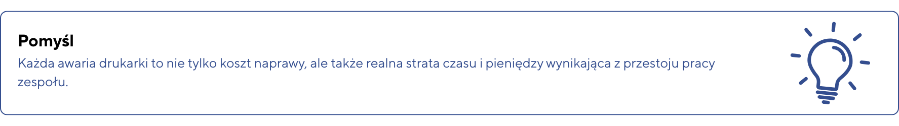 Ważne – Wybór drukarki powinien być dopasowany do realnego obciążenia miesięcznego a nie tylko ceny urządzenia. Zbyt słaby sprzęt szybko zacznie się psuć a zbyt mocny wygeneruje niepotrzebne kos 