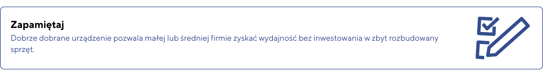 Copy of Wazne – Wybor drukarki powinien byc dopasowany do realnego obciazenia miesiecznego a nie tylko ceny urzadzenia. Zbyt slaby sprzet szybko zacznie sie psuc a zbyt mocny wygeneruje niepotrz 