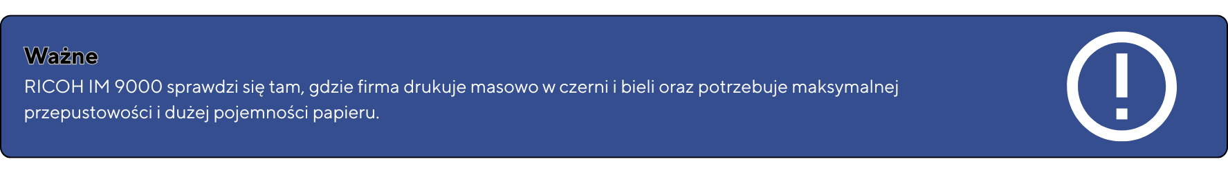 Copy of Wazne – Wybor drukarki powinien byc dopasowany do realnego obciazenia miesiecznego a nie tylko ceny urzadzenia. Zbyt slaby sprzet szybko zacznie sie psuc a zbyt mocny wygeneruje niepotrz 