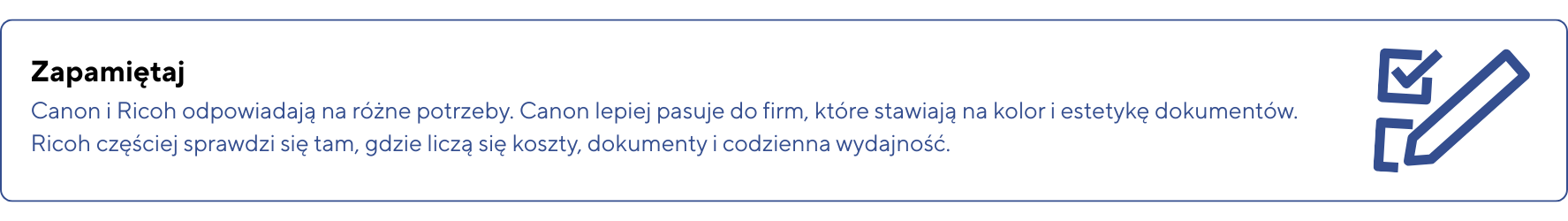Copy of Wazne – Wybor drukarki powinien byc dopasowany do realnego obciazenia miesiecznego a nie tylko ceny urzadzenia. Zbyt slaby sprzet szybko zacznie sie psuc a zbyt mocny wygeneruje niepotrz 