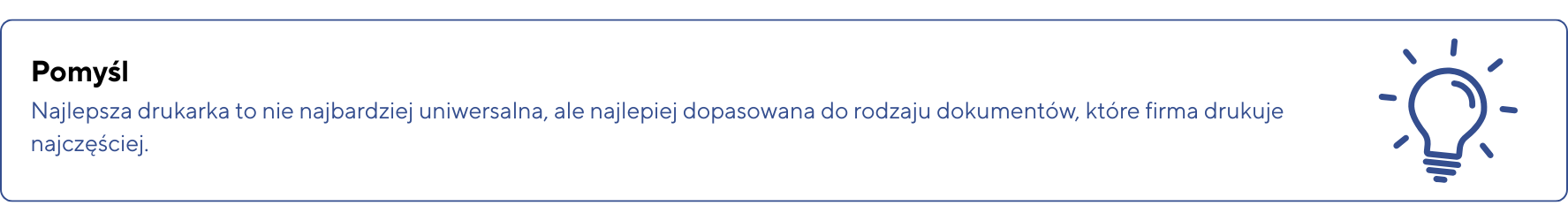 Copy of Wazne – Wybor drukarki powinien byc dopasowany do realnego obciazenia miesiecznego a nie tylko ceny urzadzenia. Zbyt slaby sprzet szybko zacznie sie psuc a zbyt mocny wygeneruje niepotrz 